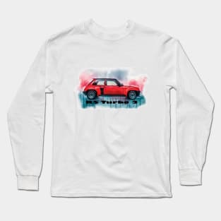 Renault 5 Turbo 2 Splash Art Long Sleeve T-Shirt